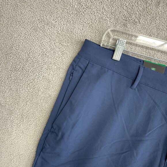 NEW Banana Republic Men's 38x32 Flat Front Tech Pants Blue Polyester - Picture 7 of 8